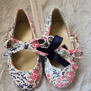 Janie and Jack Floral Girls' Shoes - Pink & Blue